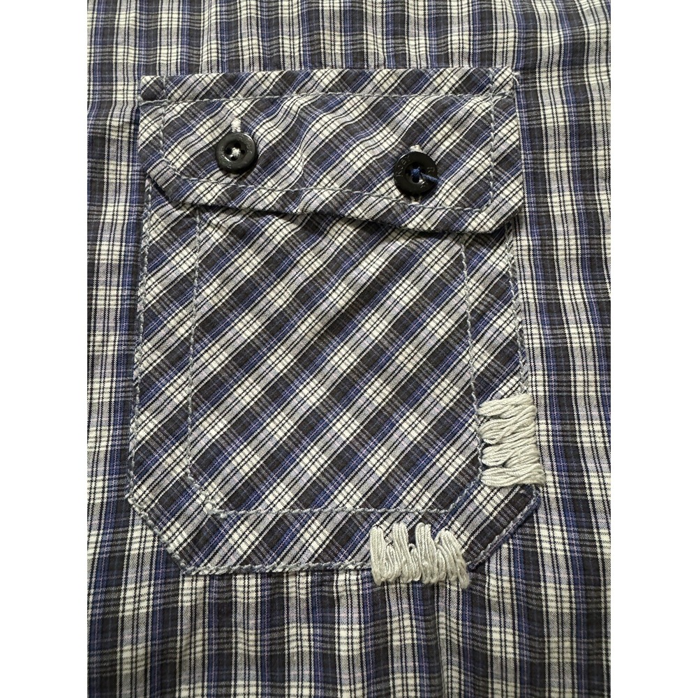 Roar Mens Rockabilly Shirt L Embroidered Button Up Grunge Alternative - Picture 3 of 10